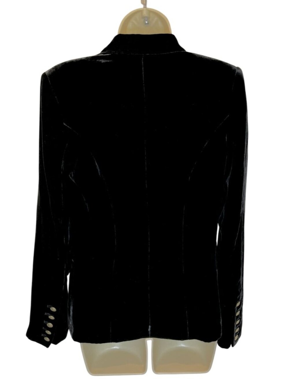 L’Agence Kenzie Velvet Blazer Jacket Black - Size 0 - Picture 9 of 11